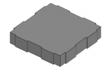 Betontegel waterpasserend