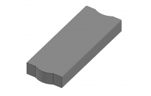 Trottoirband 48x16x125 cm