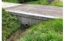 Tynaarlo, frontmuur t.b.v. dam met kleine doorvoer