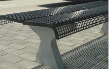 Giro Zitbank GB-116 met artisteel roostermateriaal