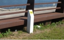 Giro dijkhectometerpaal 15x15x140 cm